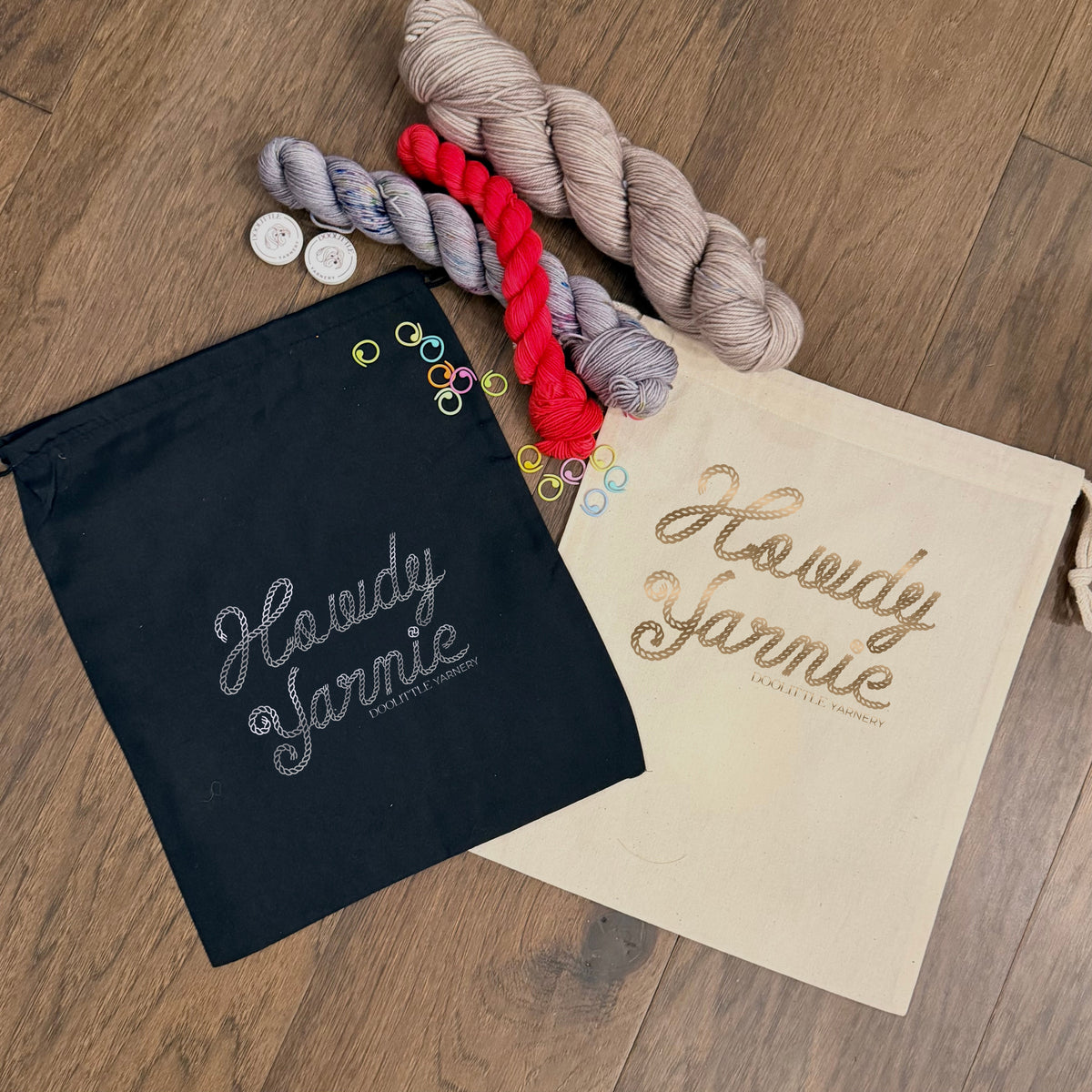 Howdy Yarnie! Drawstring Bag