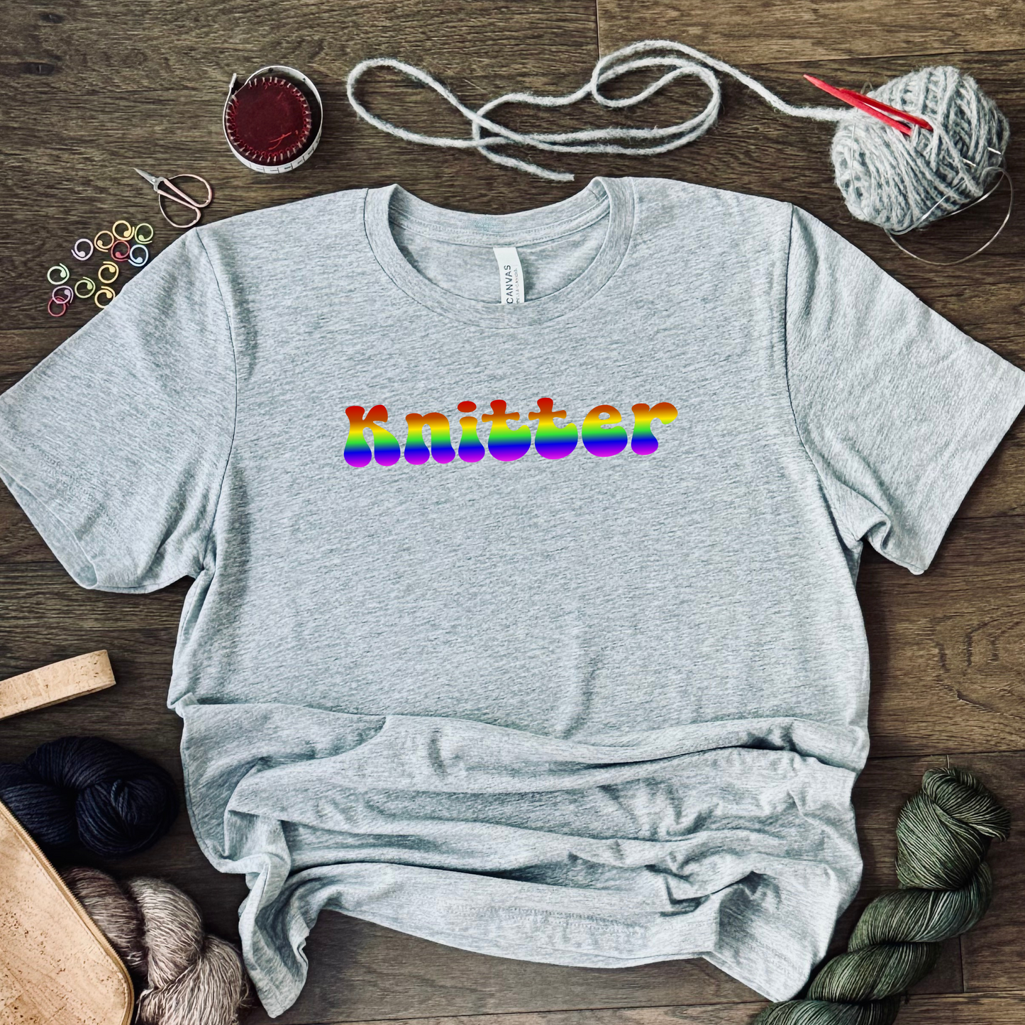 Rainbow Knitter Tee