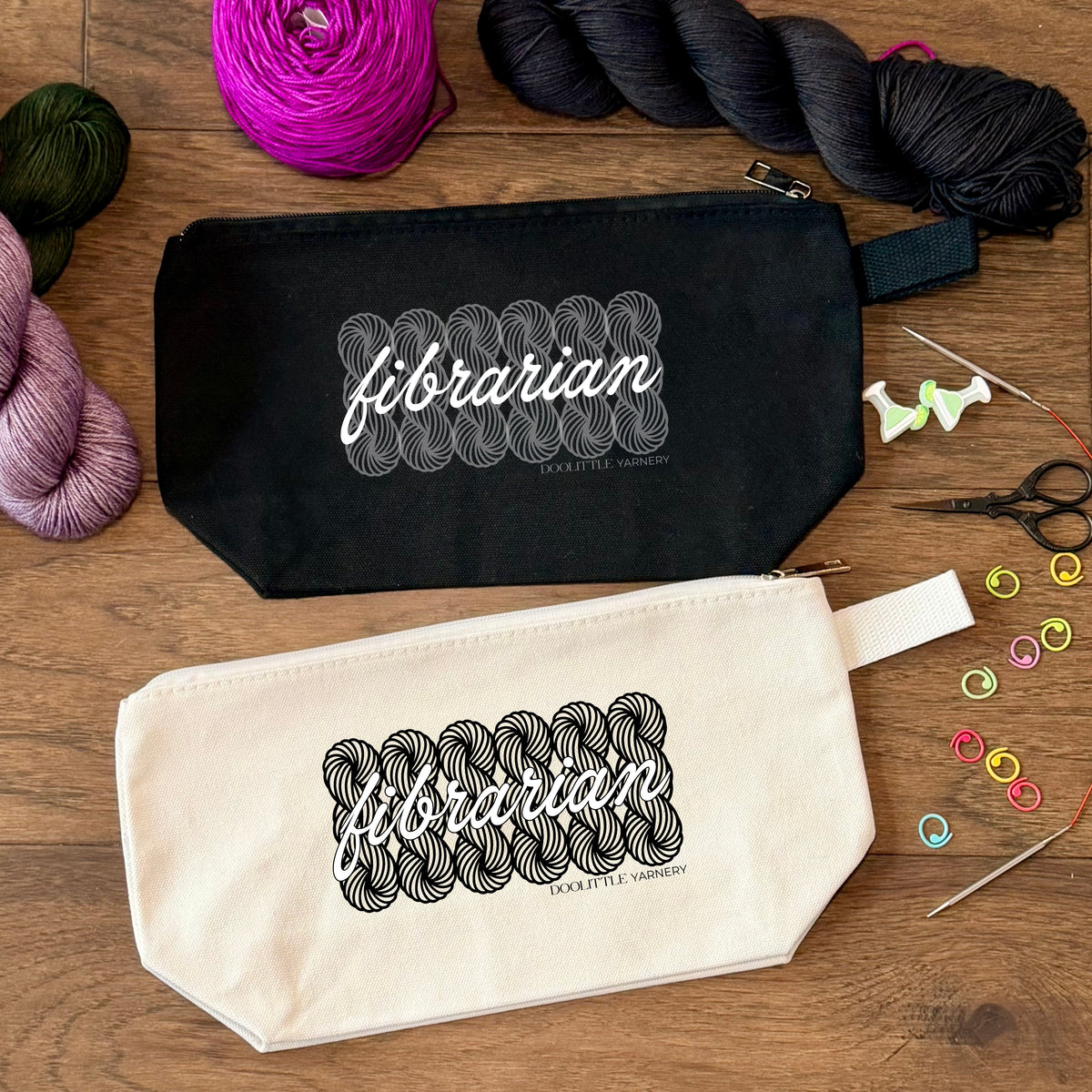 Fibrarian Zipper Pouch Project Bag