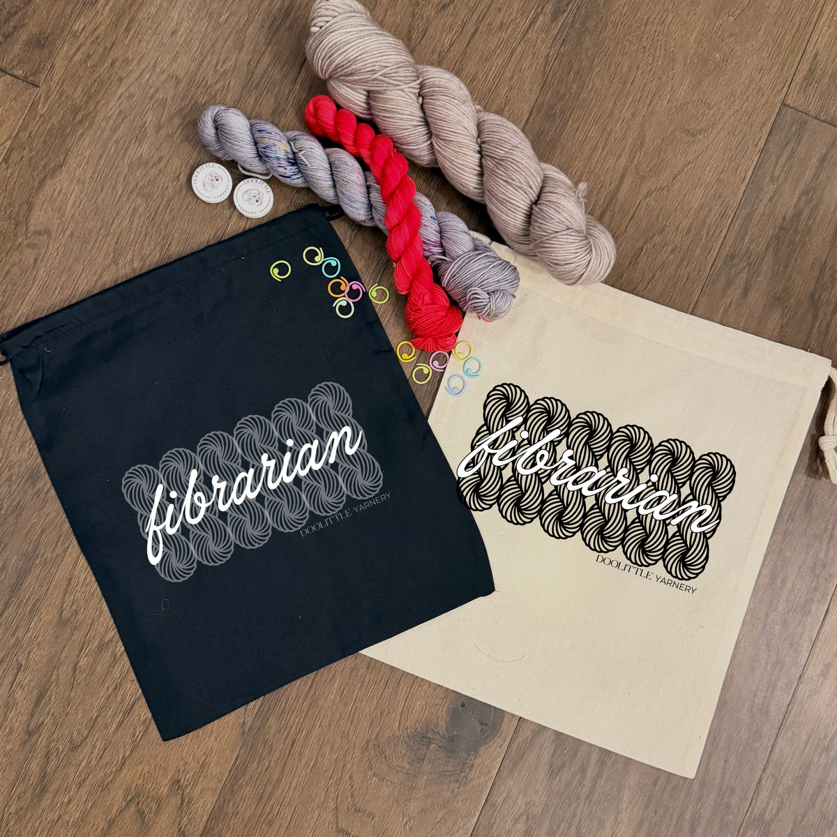 Fibrarian  Drawstring Bag