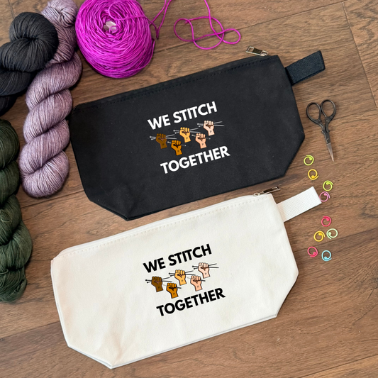 We Stitch Together Zipper Pouch