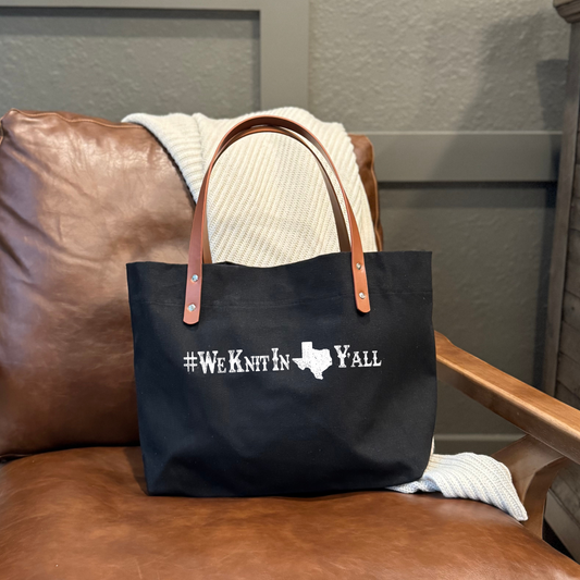 We Knit in Texas Y'all Project Bag
