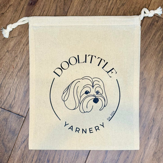 Doolittle Yarnery Drawstring Bag