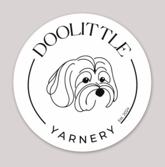 Small Doolittle Yarnery Sticker