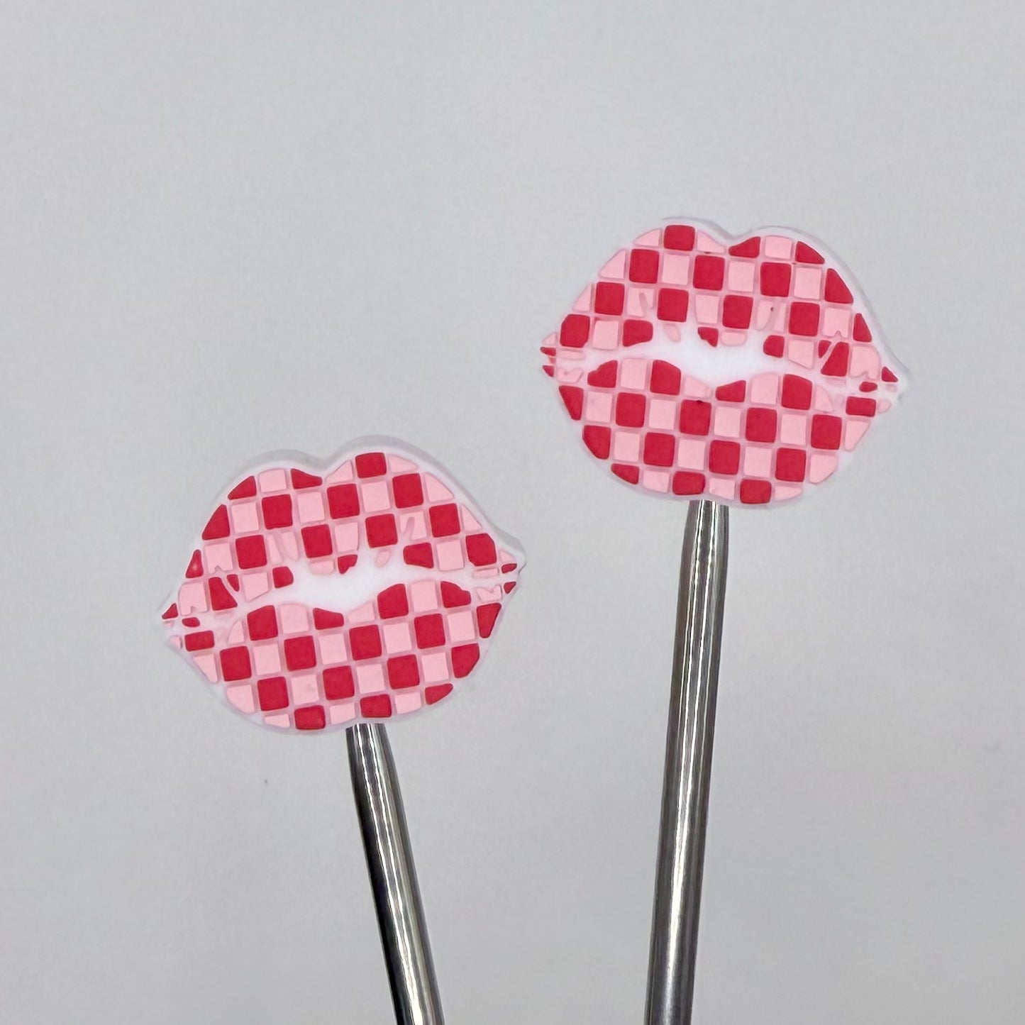 Checkered Lips Stitch Stoppers