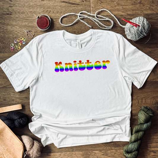 Rainbow Knitter Tee