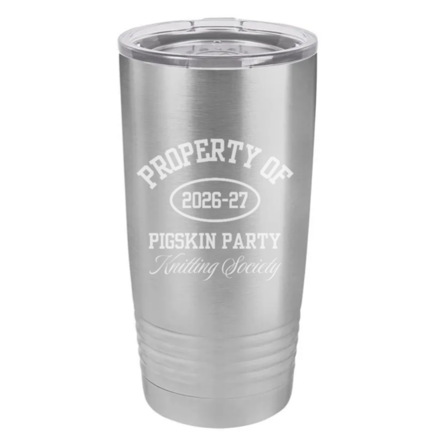 2026-27 Property of Pigskin Party Insulated 20oz Tumbler (Presale)