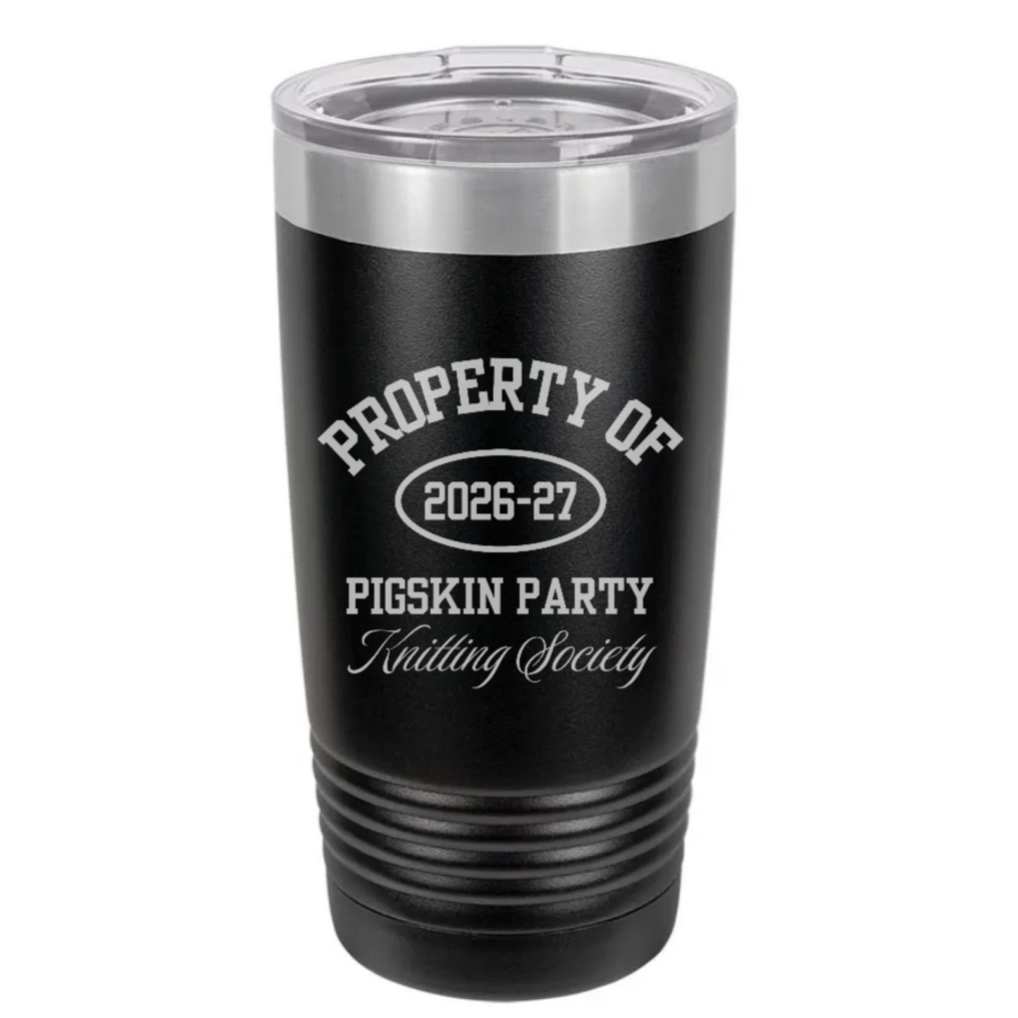 2026-27 Property of Pigskin Party Insulated 20oz Tumbler (Presale)